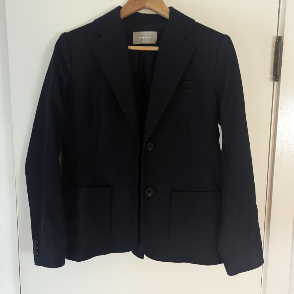 Everlane Blue Wool Blazer